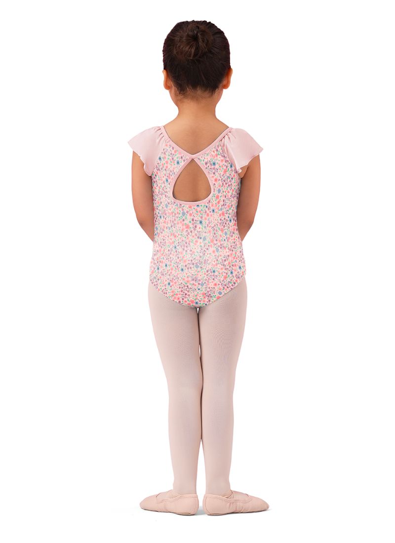 Bloch M1556C Floral Cap Sleeve Tutu Pink - Back