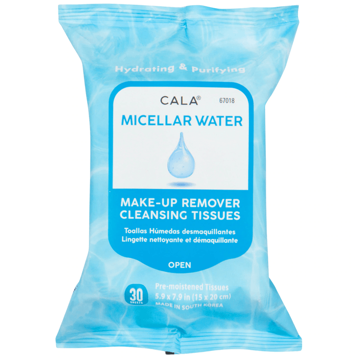 Cala Makeup Remover Wipes Tissue Cleanser - Micellar Water