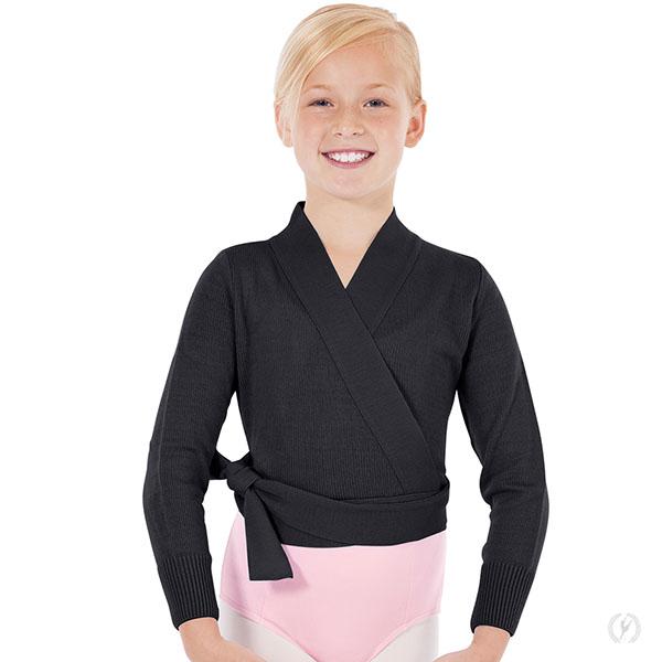 Eurotard 72523C Girls Soft Knit Wrap Ballet Sweater