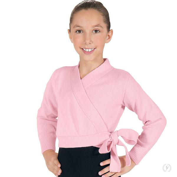 Eurotard 72523C Girls Soft Knit Wrap Ballet Sweater