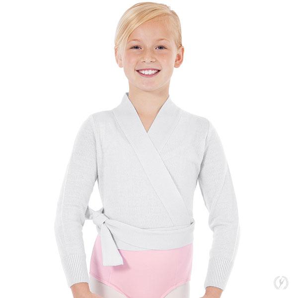 Eurotard 72523C Girls Soft Knit Wrap Ballet Sweater