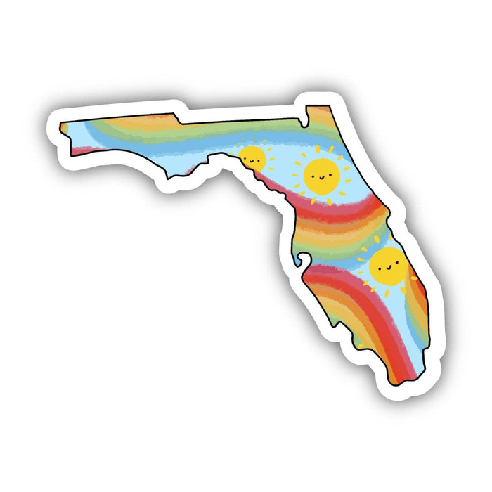 Florida Rainbow Fun Sticker