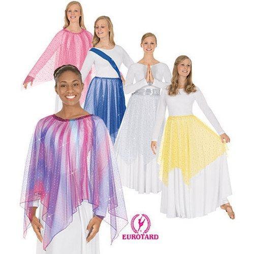 Eurotard Single Handkerchief Metallic Tulle Skirt or Top - Child