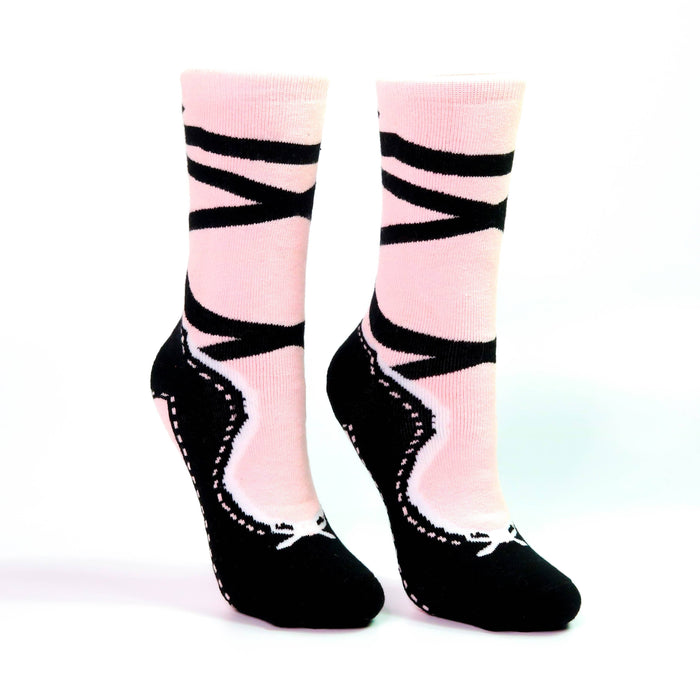 Pink Pointe Slipper Heavyweight Socks: Womens