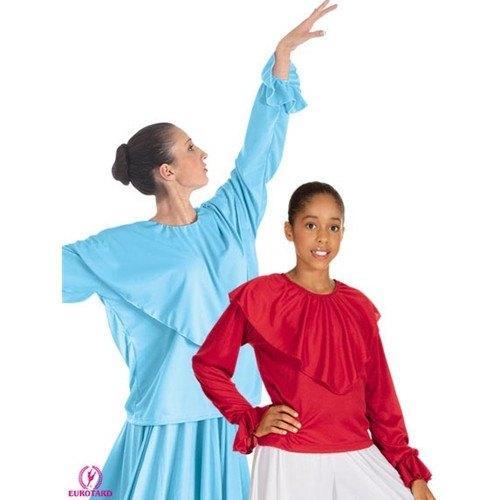 Eurotard Shawl Collared Blouse - Child