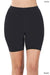 Premium Cotton Biker Shorts - Black
