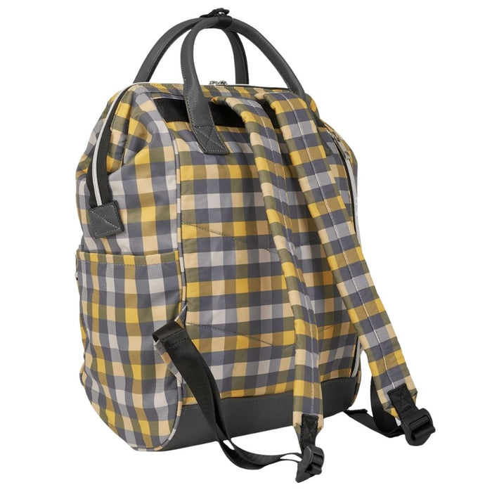 Ava Backpack Grey/Yellow Check