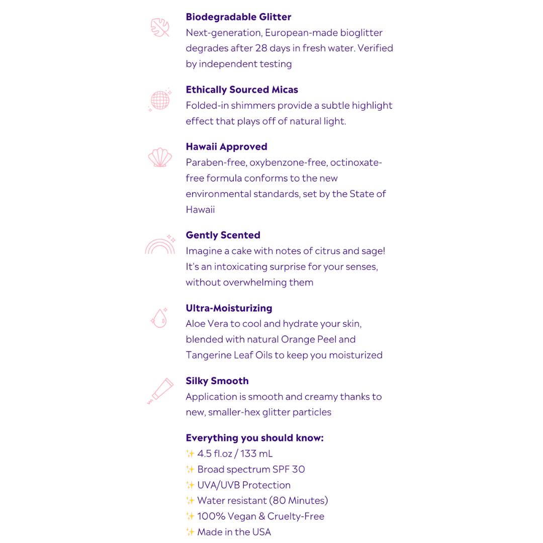 Bioglitter Sunscreen- Love Shack (4.5oz)