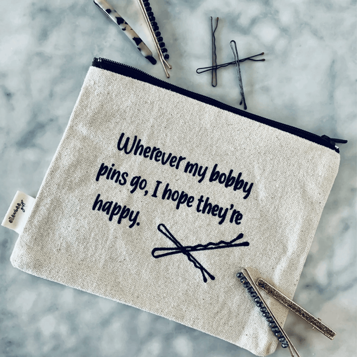Wherever my bobby pins go, I hope they're happy pouch