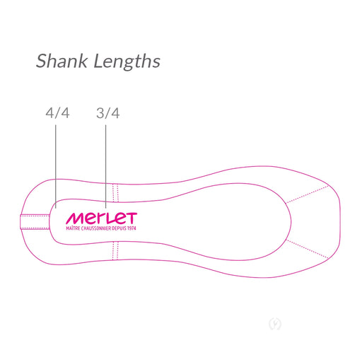 Merlet Pointe Shoe Shank Length