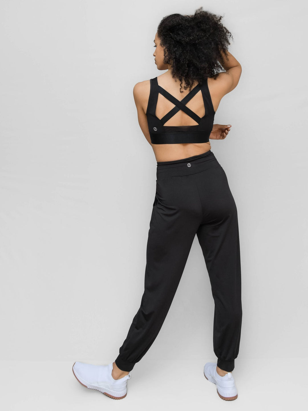 Sporty-Chic Lightweight Pleated Athleisure Pant by Casa Zeta-Jones