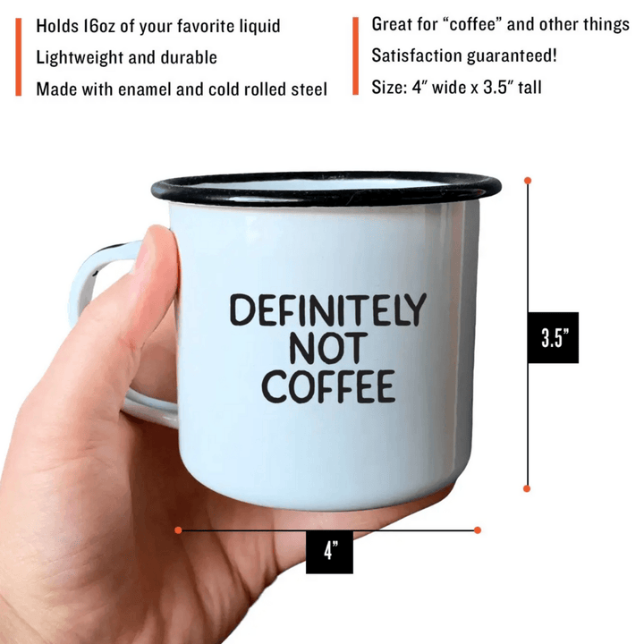 Definitely Not Coffee | Enamel Mug