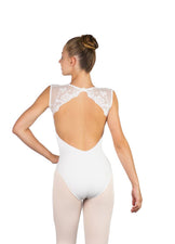 Emmeline Lace Tank Leotard (Noir)