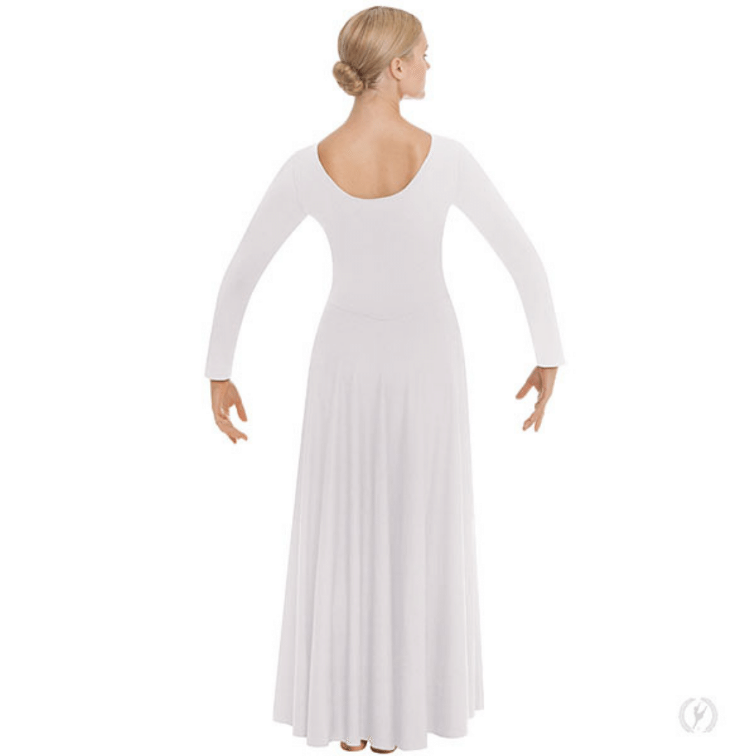 white dance dress Eurotard Polyester Dance Dress