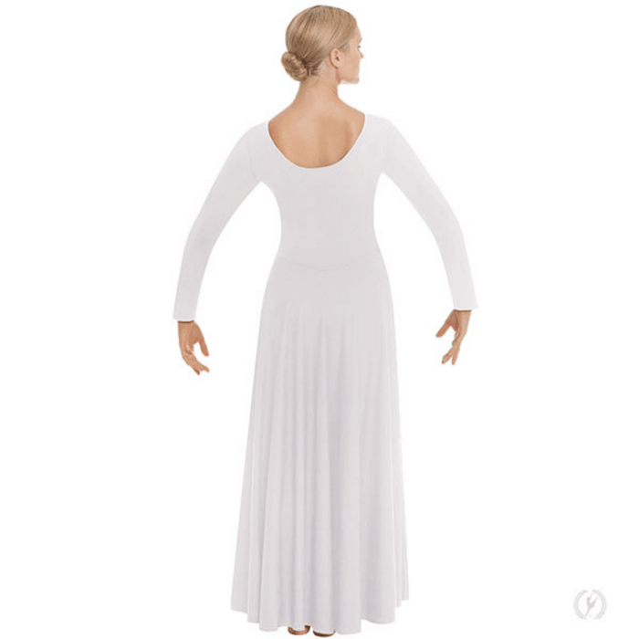 13524 - Eurotard Womens Simplicity Front Lined Long Sleeve Praise Dress