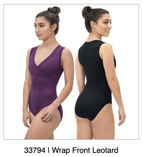 Eurotard 33794 Haley Wrap Front Tank Leotard - Adult