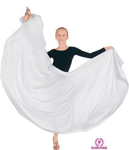 Triple Panel Lyrical Skirt White