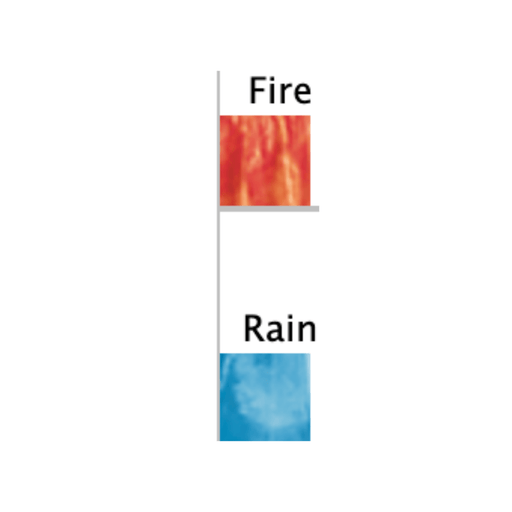 Fire and Rain 2-in-1 Overlay