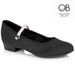 Freed CCH1 Black Canvas Character 1" Low Heel - Side
