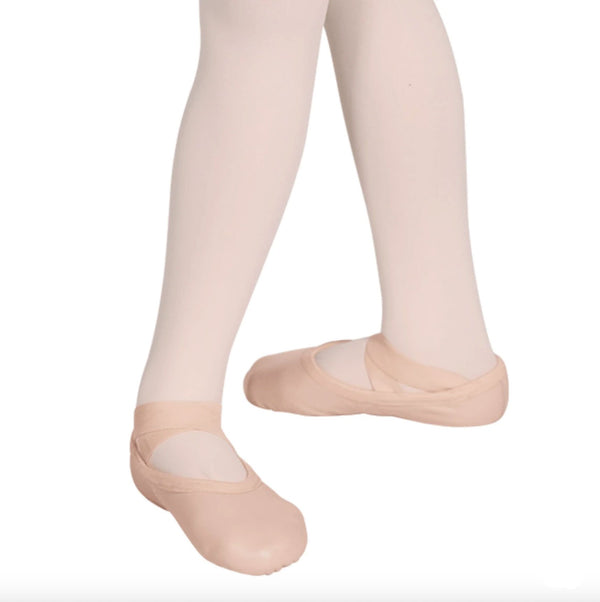 Eurotard Drawstring Free Child Passé Full Sole Leather Ballet Shoe