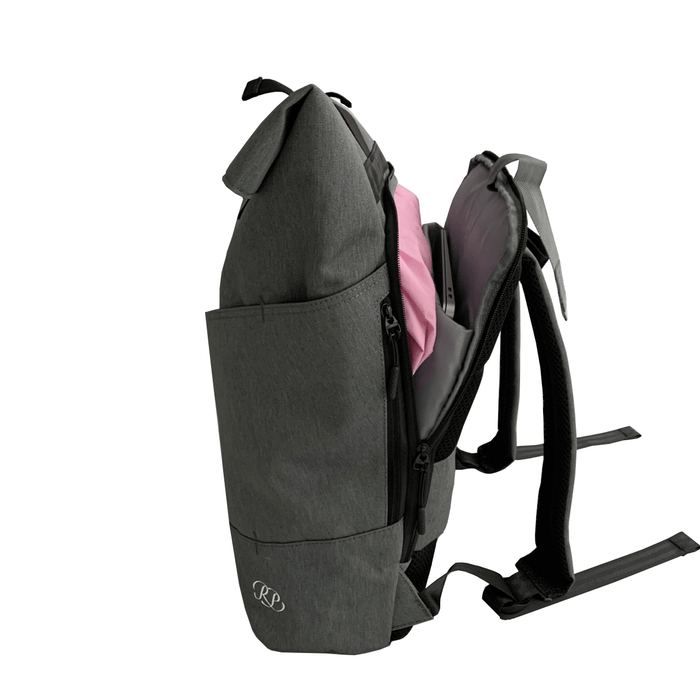 Russian Pointe Origami Backpack Grey - Open