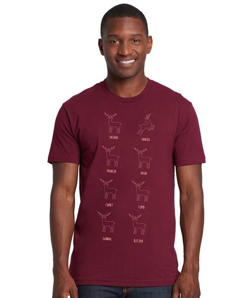 Leaping Reindeer - Unisex Tee
