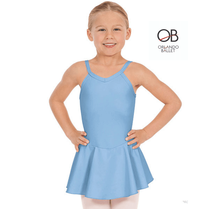 Orlando Ballet Primary A B Light Blue Camisole Dance Dress with Logo