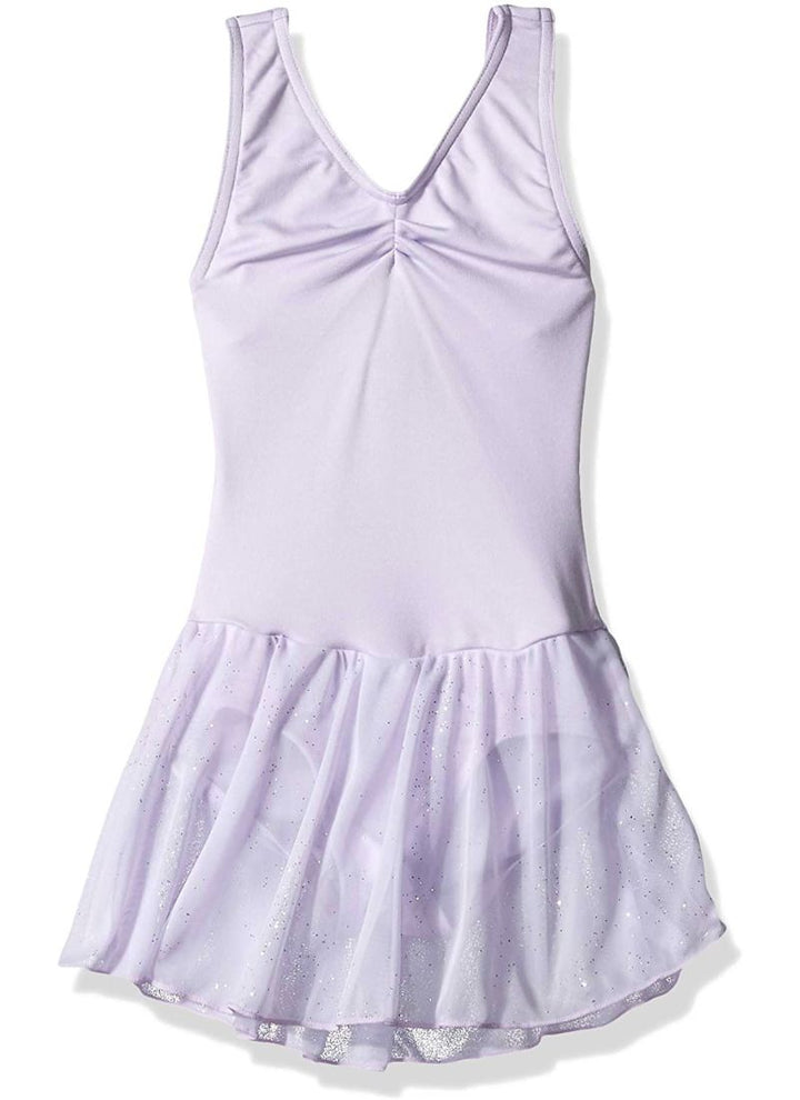 Capezio 11309C Girls V-Neck Tank Dress Leotard Lilac