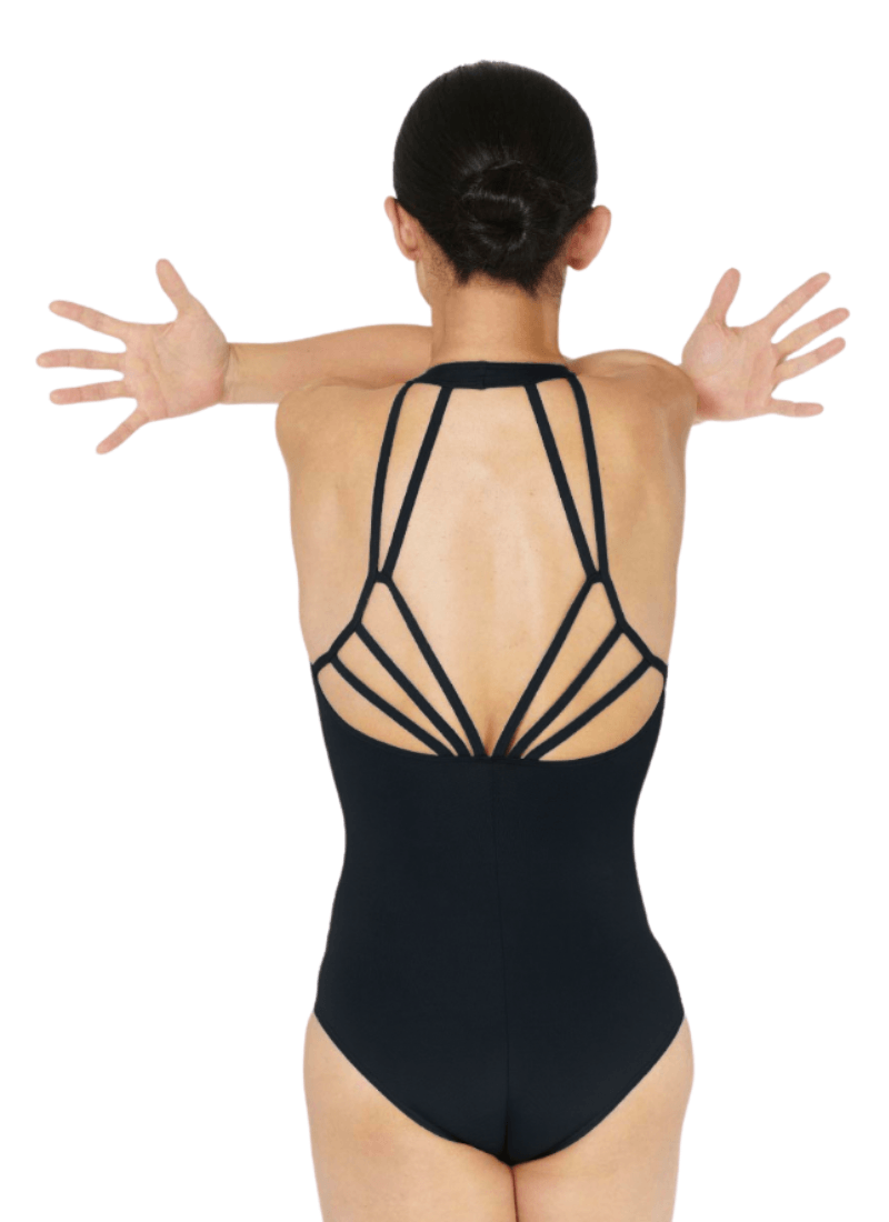 Lulli Dancewear LUB811 Lorelai Halter Strappy Leotard Black - Back