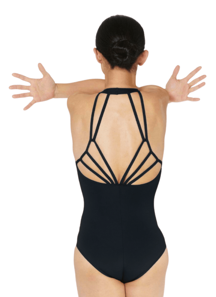 Lulli Dancewear LUB811 Lorelai Halter Strappy Leotard Black - Back