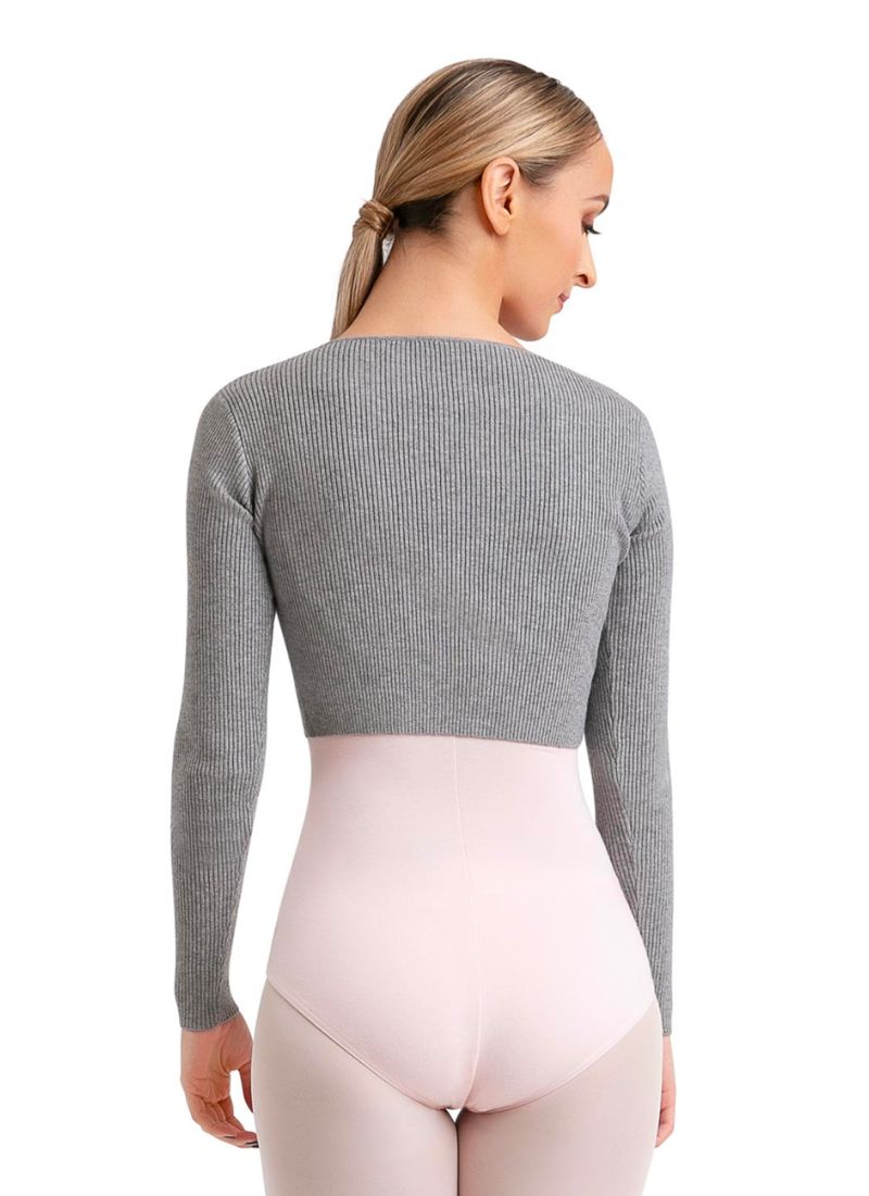 Capezio CK10975W Shrugs Heather Grey - Back