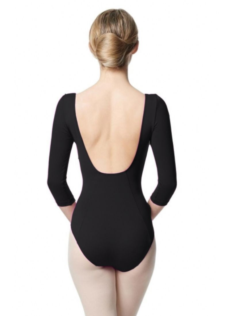Lulli Dancewear LUB339 Alla Long Sleeve Leotard Black - Back