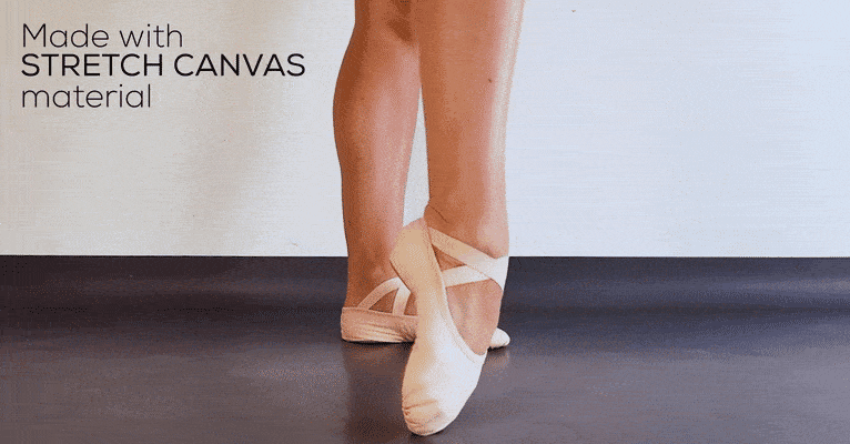 So Danca SD16 Adult Canvas Split Sole Ballet Shoe -  Light Pink