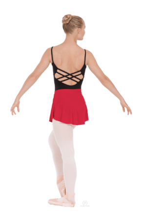 Eurotard 06121 Pull On Mini Ballet Skirt - Adult red