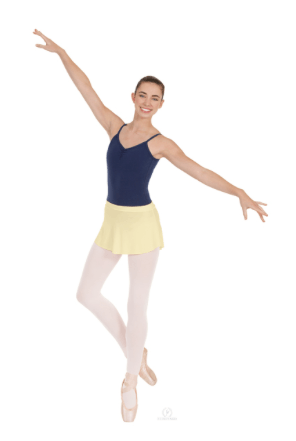 Eurotard 06121 Pull On Mini Ballet Skirt - Adult yellow