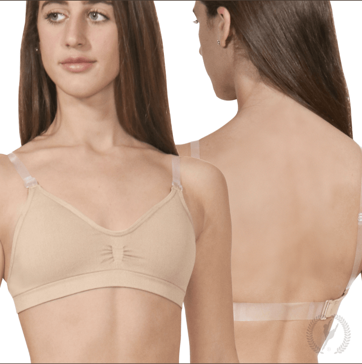 Eurotard EuroSkins Womens Seamless Padded Wide Band Bra