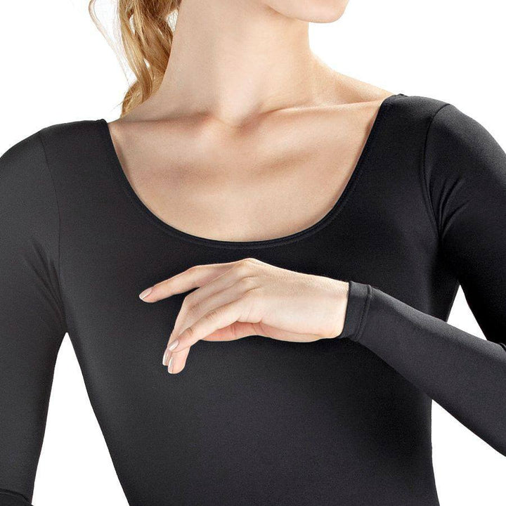 So Danca SL14/D7600 Long Sleeve Microfiber Leotard Front