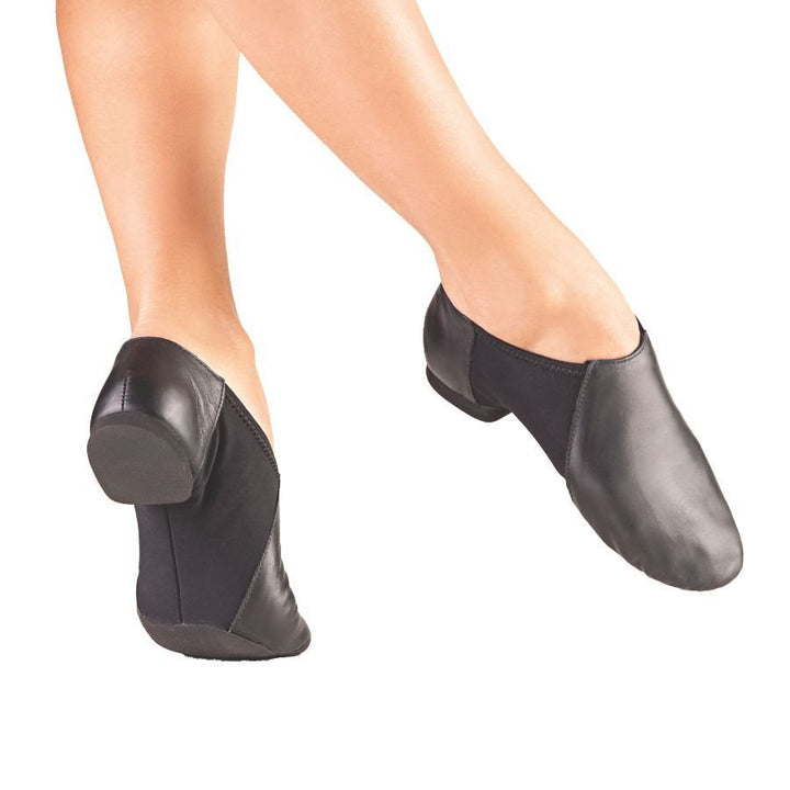 So Danca JZ45 Slip on Split Sole Leather Jazz Shoe BBlack