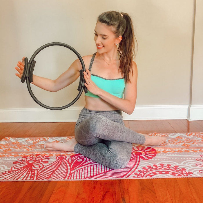 Pilates Ring and Ball Set with 3 Resistance Bands - Pilates Equipment for  Home Workout - Magic Circle Pilates Ring 14 Inch to Tone, Sculpt and  Strengthen - Fitness Ring for Yoga and Pilates 