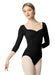 Lulli Dancewear LUB339 Alla Long Sleeve Leotard Black - Front