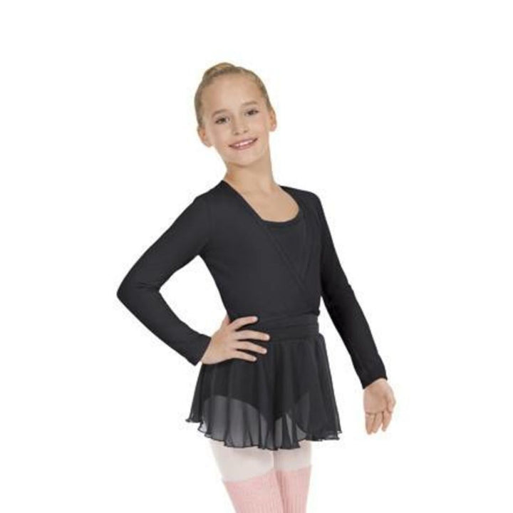 Eurotard 10523C Long Sleeve Cotton Lycra® Ballet Wrap Sweater - Child