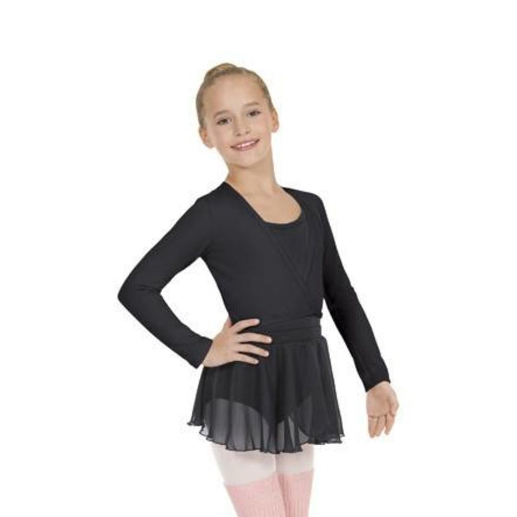 Womens Long Sleeve Cotton Lycra® Ballet Wrap Sweater, 10523