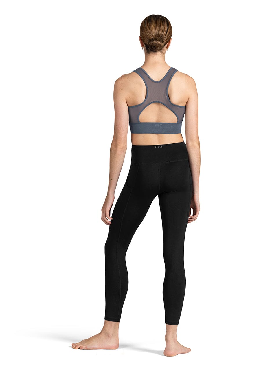 Bloch Z1065 Kya Crop Top Graphite