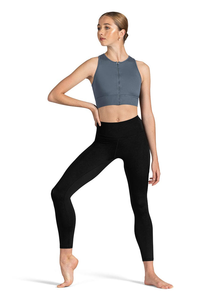 Bloch Z1065 Kya Crop Top Graphite