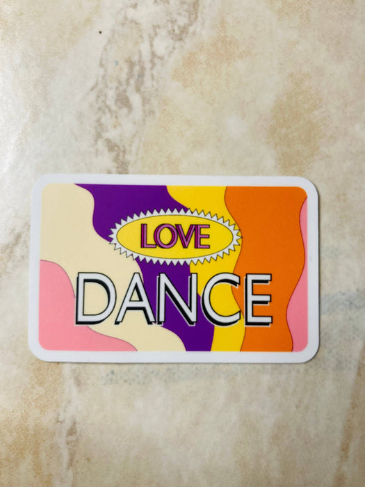 Love Dance Vinyl Sticker