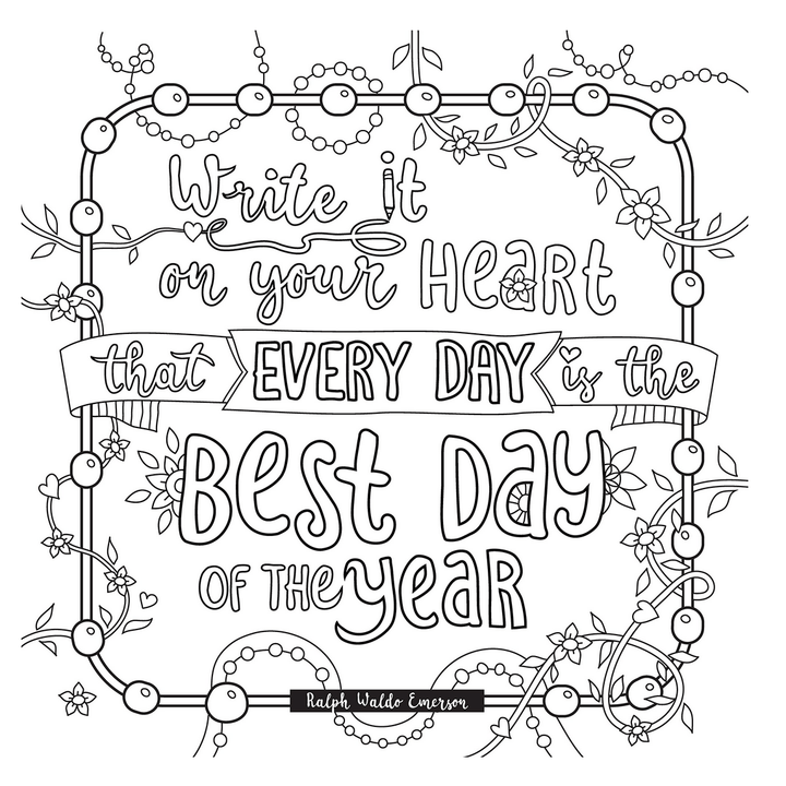 Encouragements: A Meditative Recovery Coloring Journal