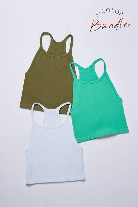 KNOCK OUT HALTER TOP
