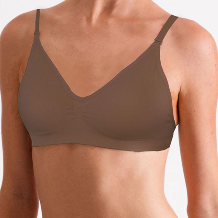 Silky Dance Seamless Clear Back Bra w/ Removable Pads