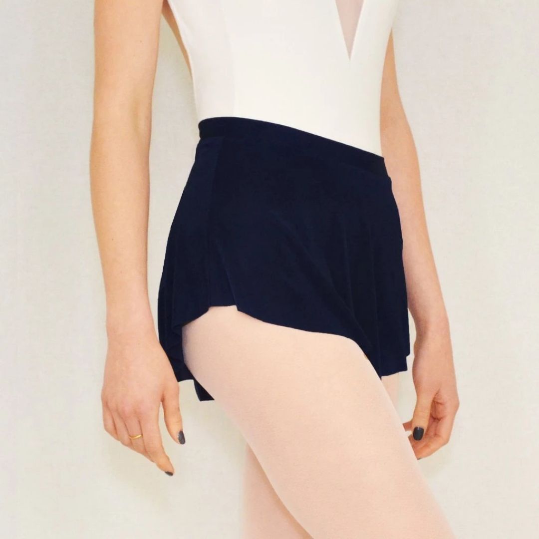 Bullet Pointe Short Pull-On Ballet Skirt - Navy