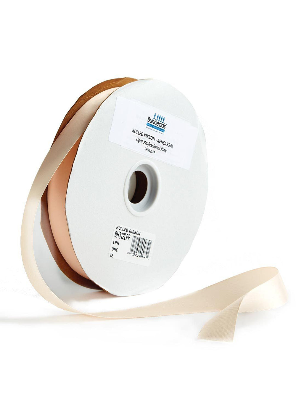 Bunheads Rolled Ribbon - Pink - Front - Style:BH312